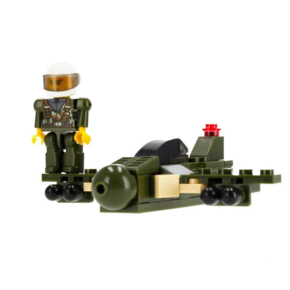 KLOCKI KONSTRUKCYJNE 63-64 ELEMENTY MILITARIA ALLEBLOX 477374 ALLEBLOX